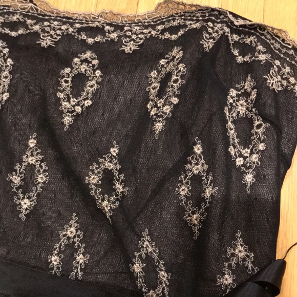 BCBG Embroidered Strapless Tiered dress - Picture 4 of 7